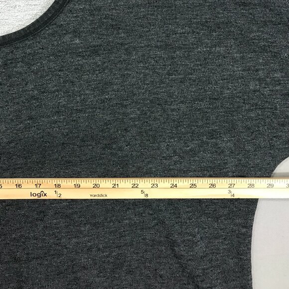 Maurices Sweater Womens 3 Gray Floral Embroidered Pullover Round Neck 3/4 Sleeve - Picture 11 of 15